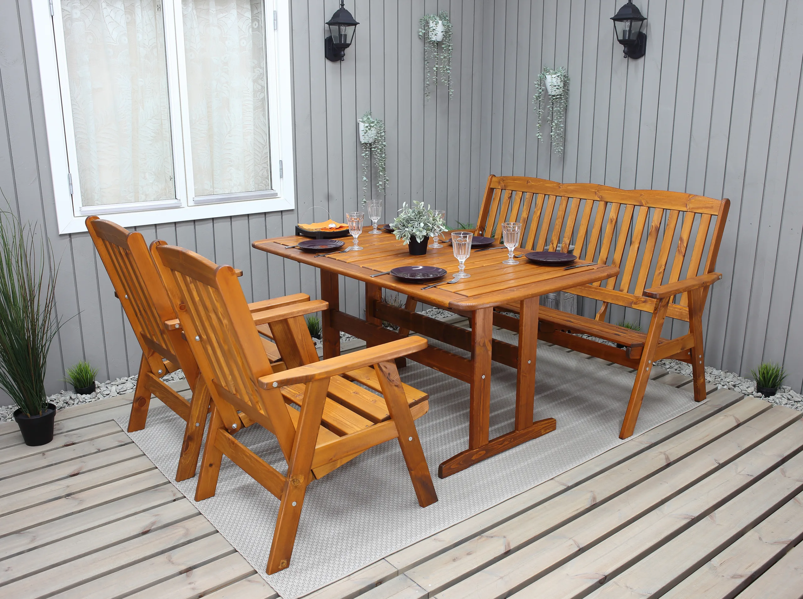 Wooden Dinning Set - Image 3