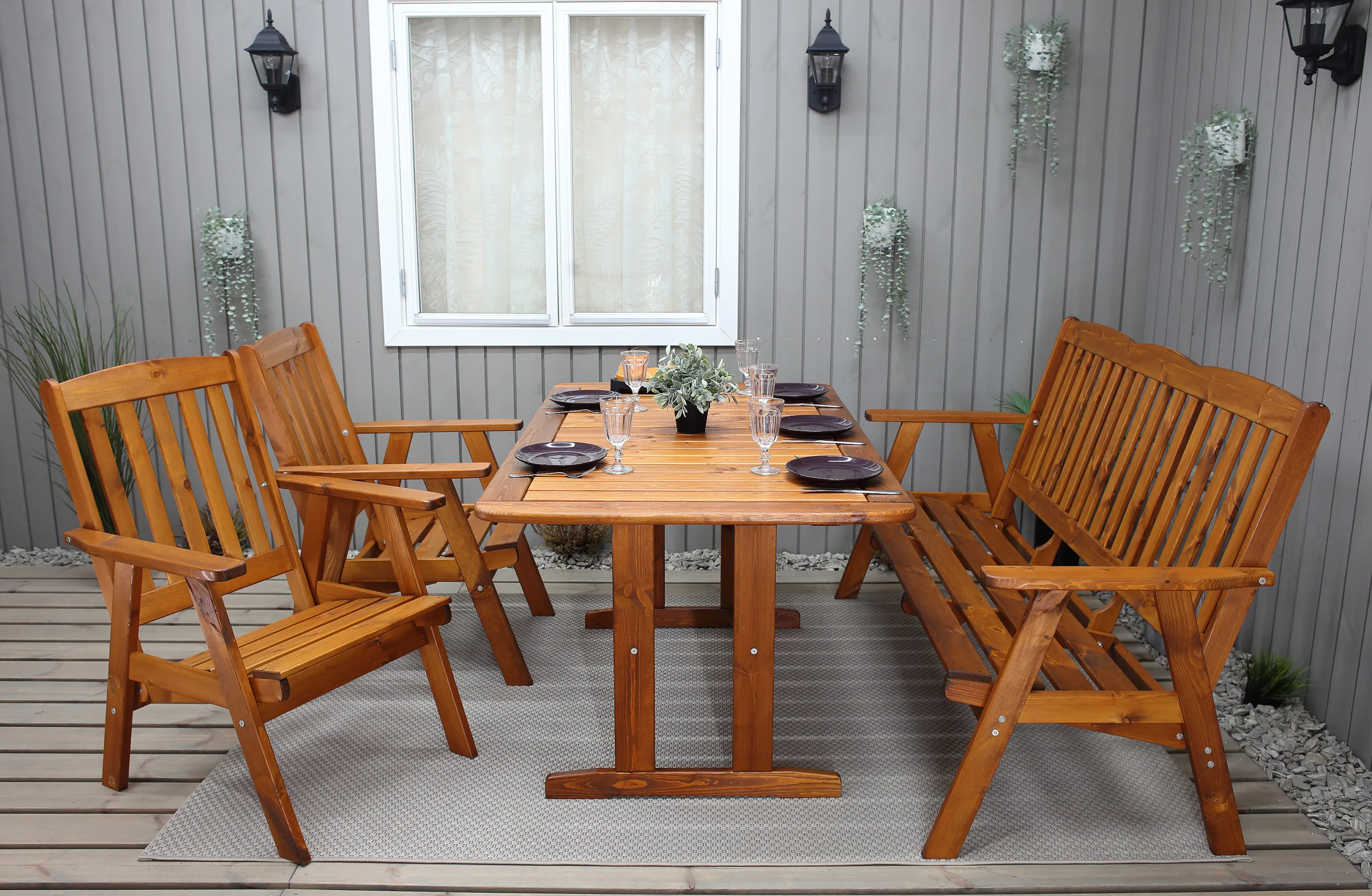 Wooden Dinning Set - Image 4