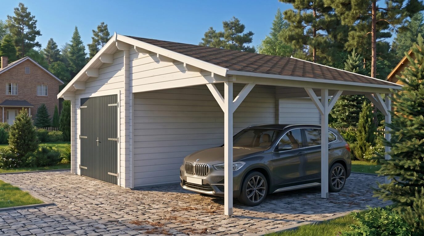 Garage+carport 6,8x5,6 m - Image 2