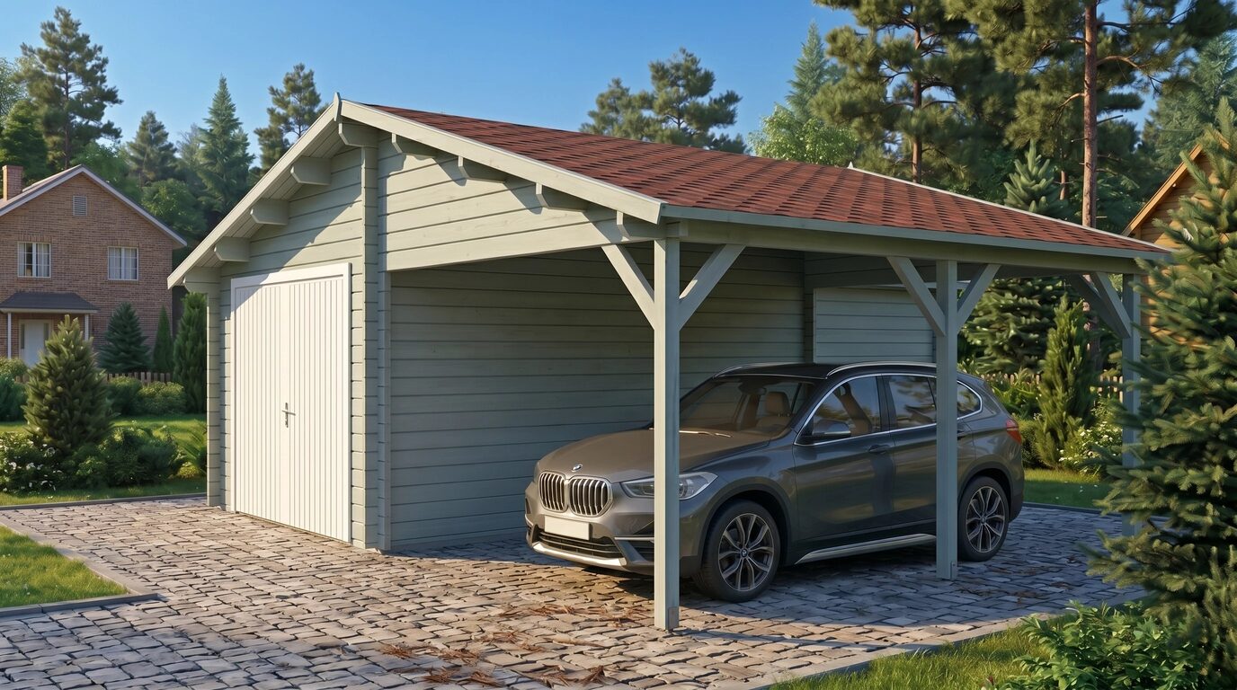 Garage+carport 6,8x5,6 m - Image 3