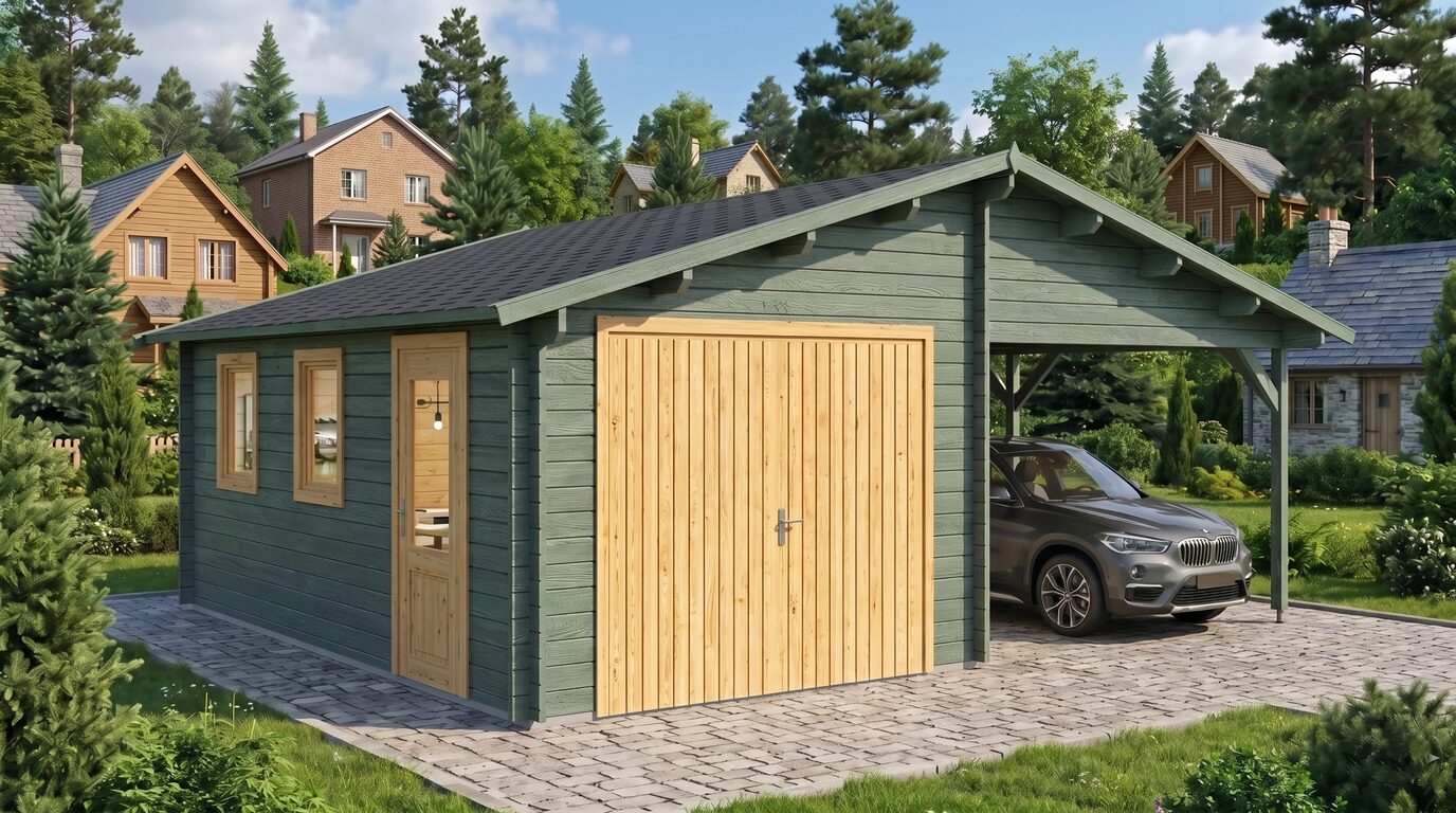 Garage+carport 6,8x5,6 m - Image 4