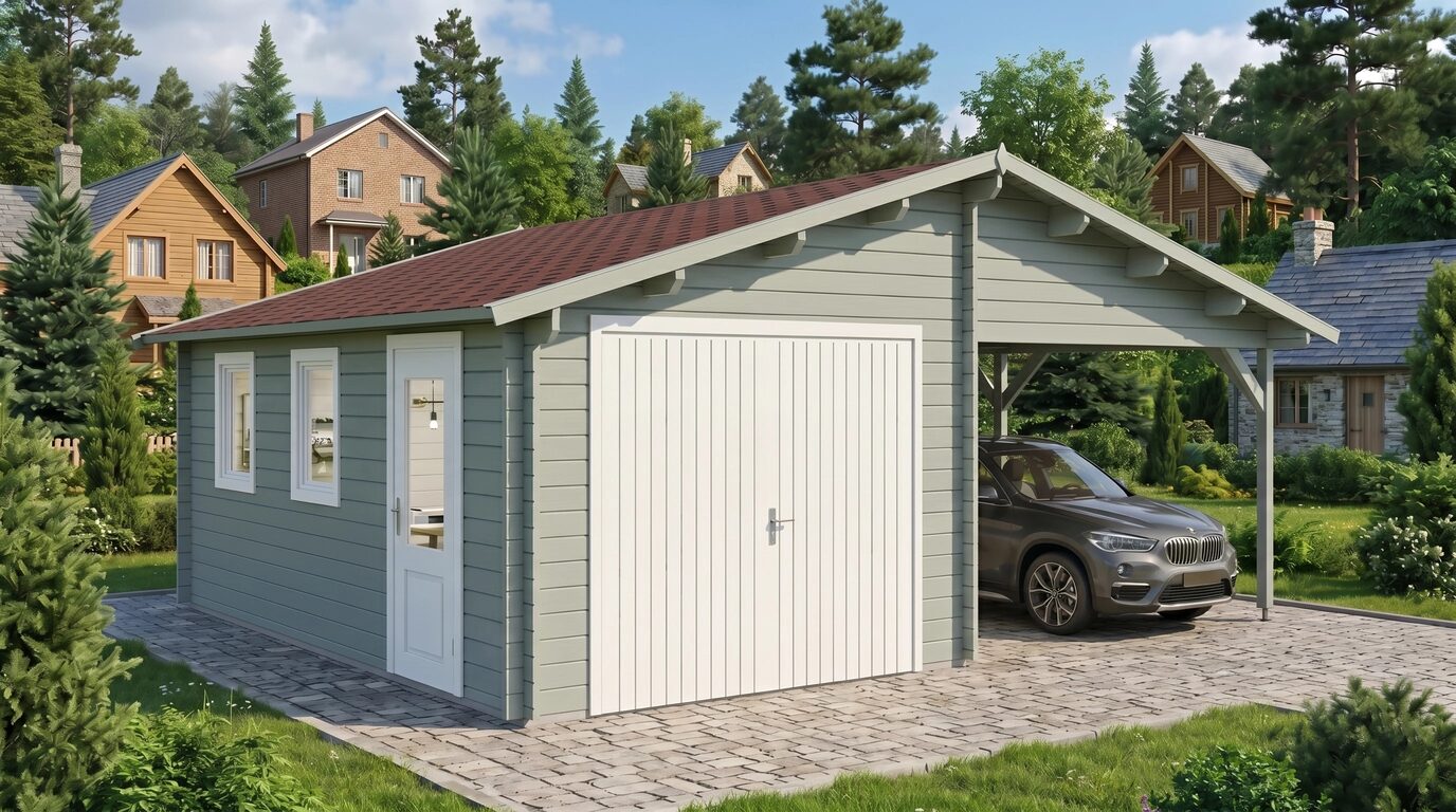 Garage+carport 6,8x5,6 m - Image 6