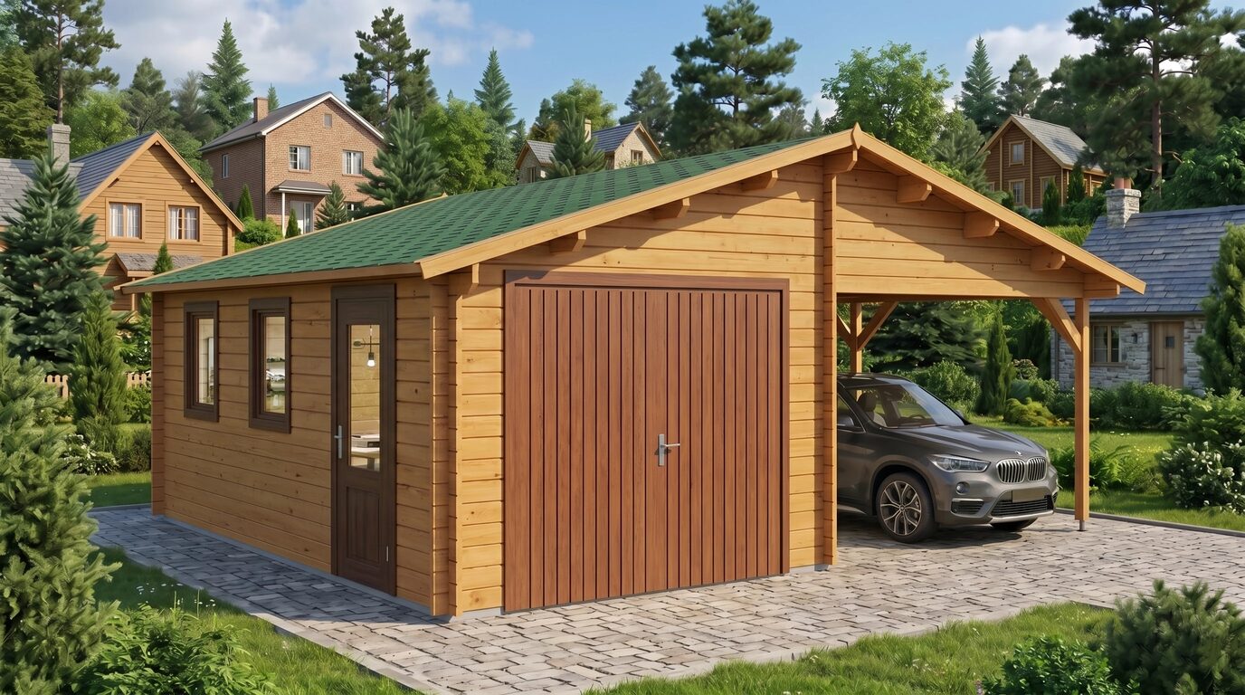 Garage+carport 6,8x5,6 m - Image 7