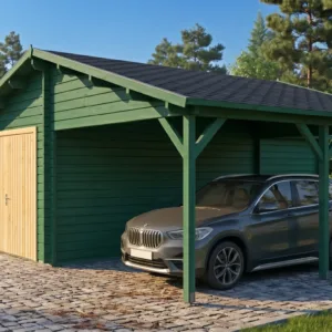 Garage+carport 6,8x5,6 m