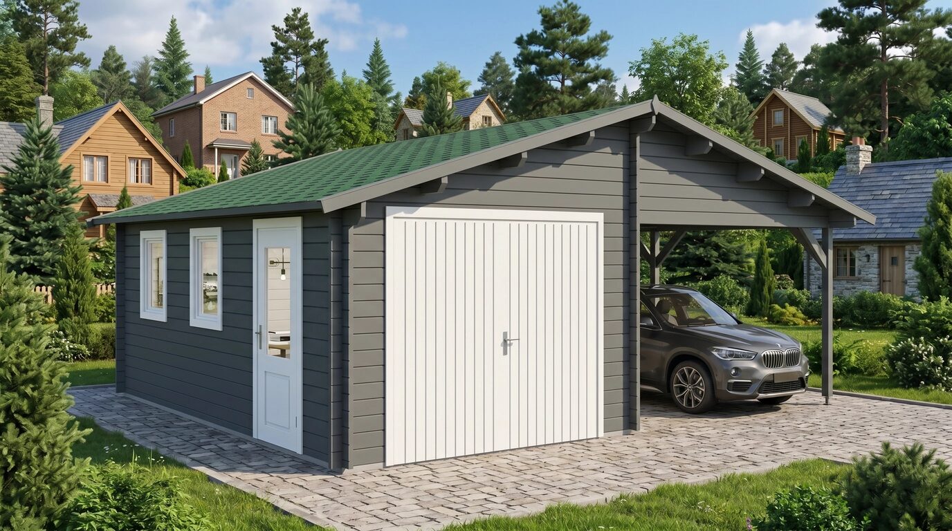 Garage+carport 6,8x5,6 m - Image 8