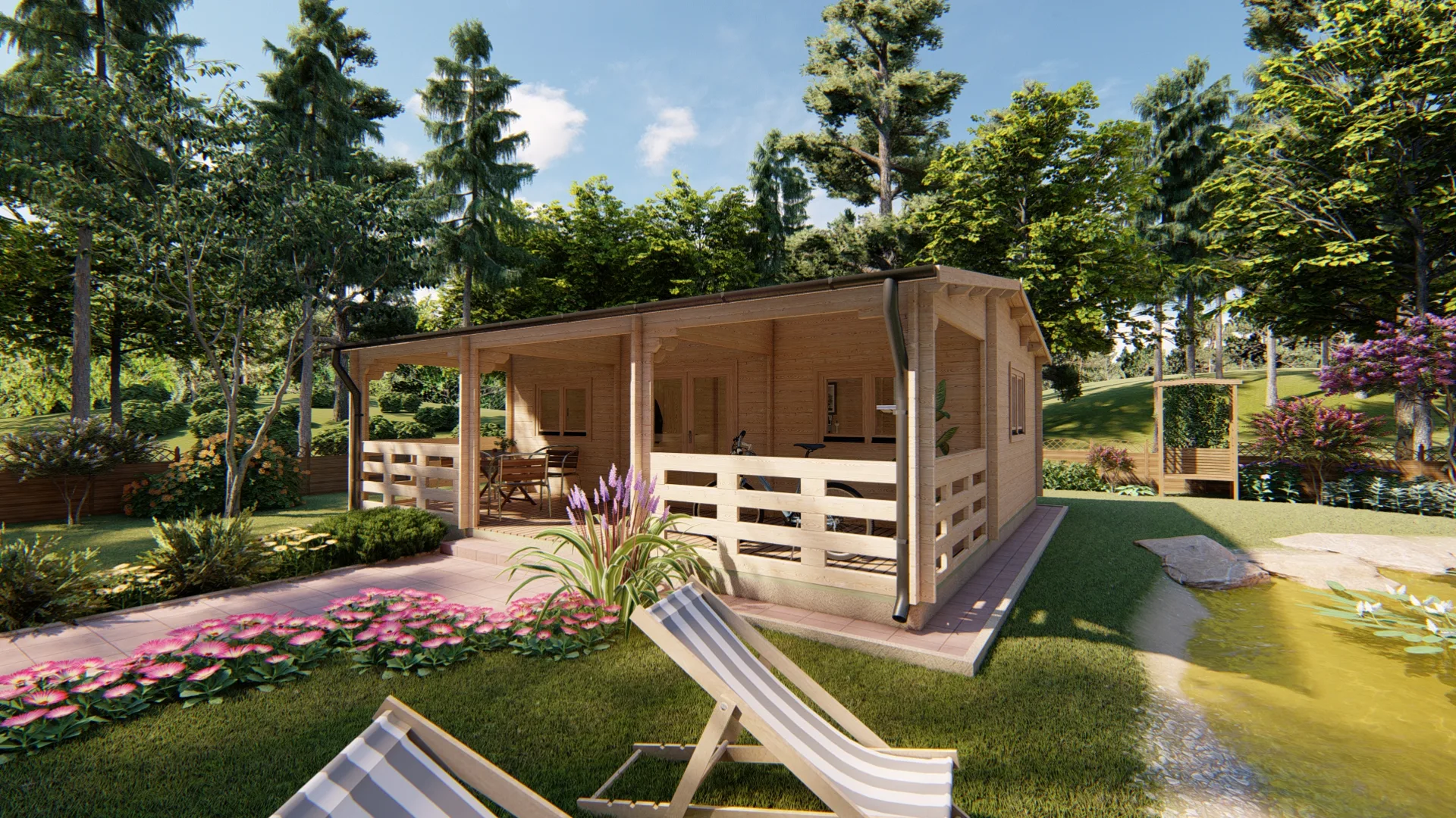 Buy Alma 7x8m log cabin in UK