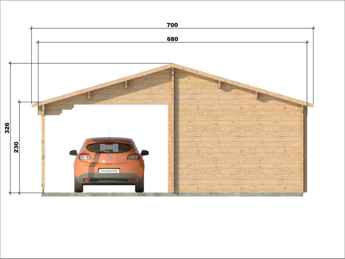 Garage+carport 6,8x5,6 m - Image 14