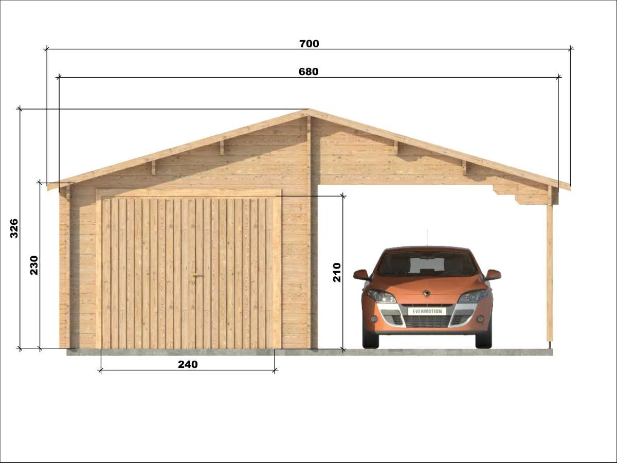 Garage+carport 6,8x5,6 m - Image 16