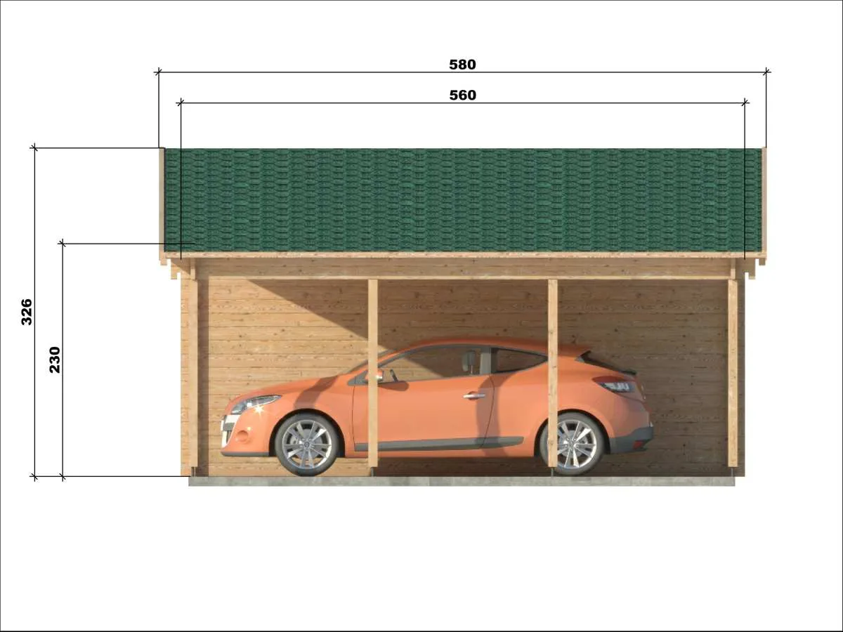 Garage+carport 6,8x5,6 m - Image 19
