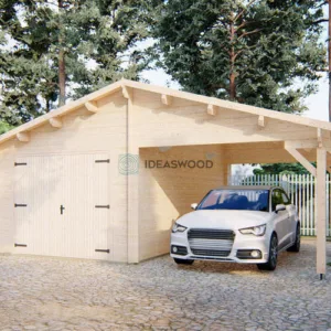 Garage+carport 6,8x5,6-UK