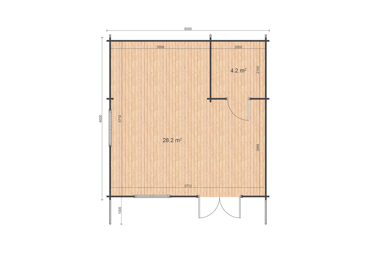 Linus 6x6 m wc - Image 15