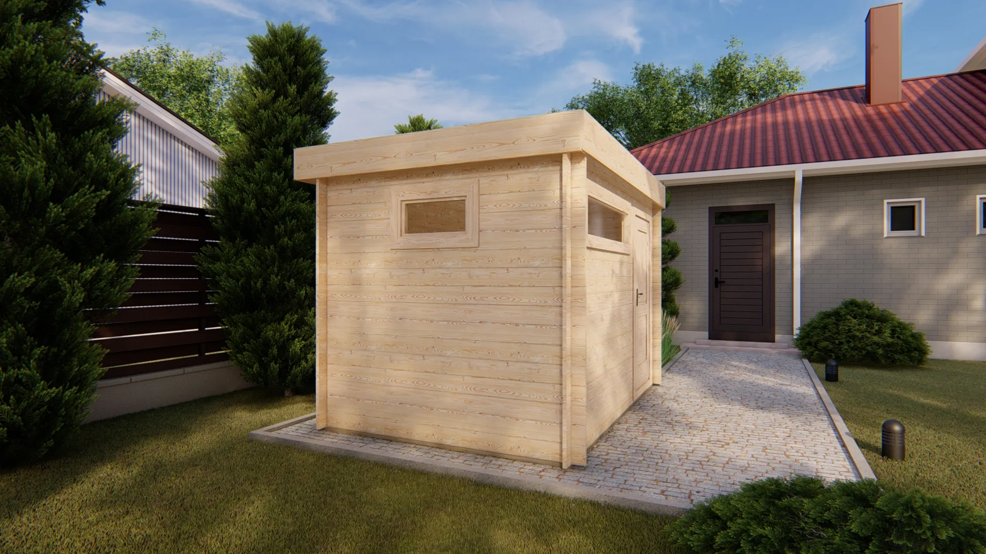 Lulu-3 3.4×2.4 m Wooden Storage Shed