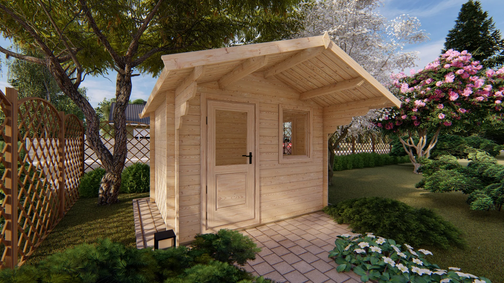 Modena 3×2.5 m Wooden Storage Shed - Compact Timber Garden Storage