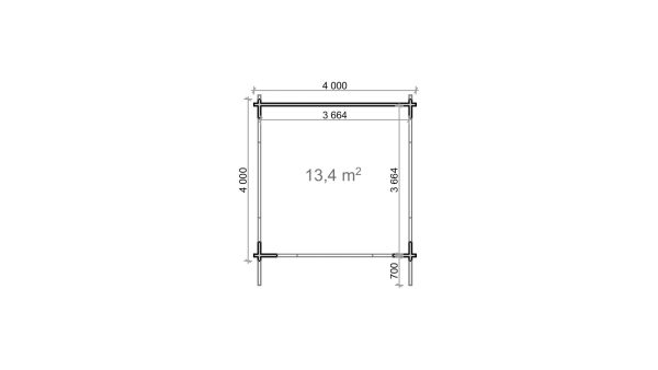 Pergola Kipa 4x4 m - Image 4