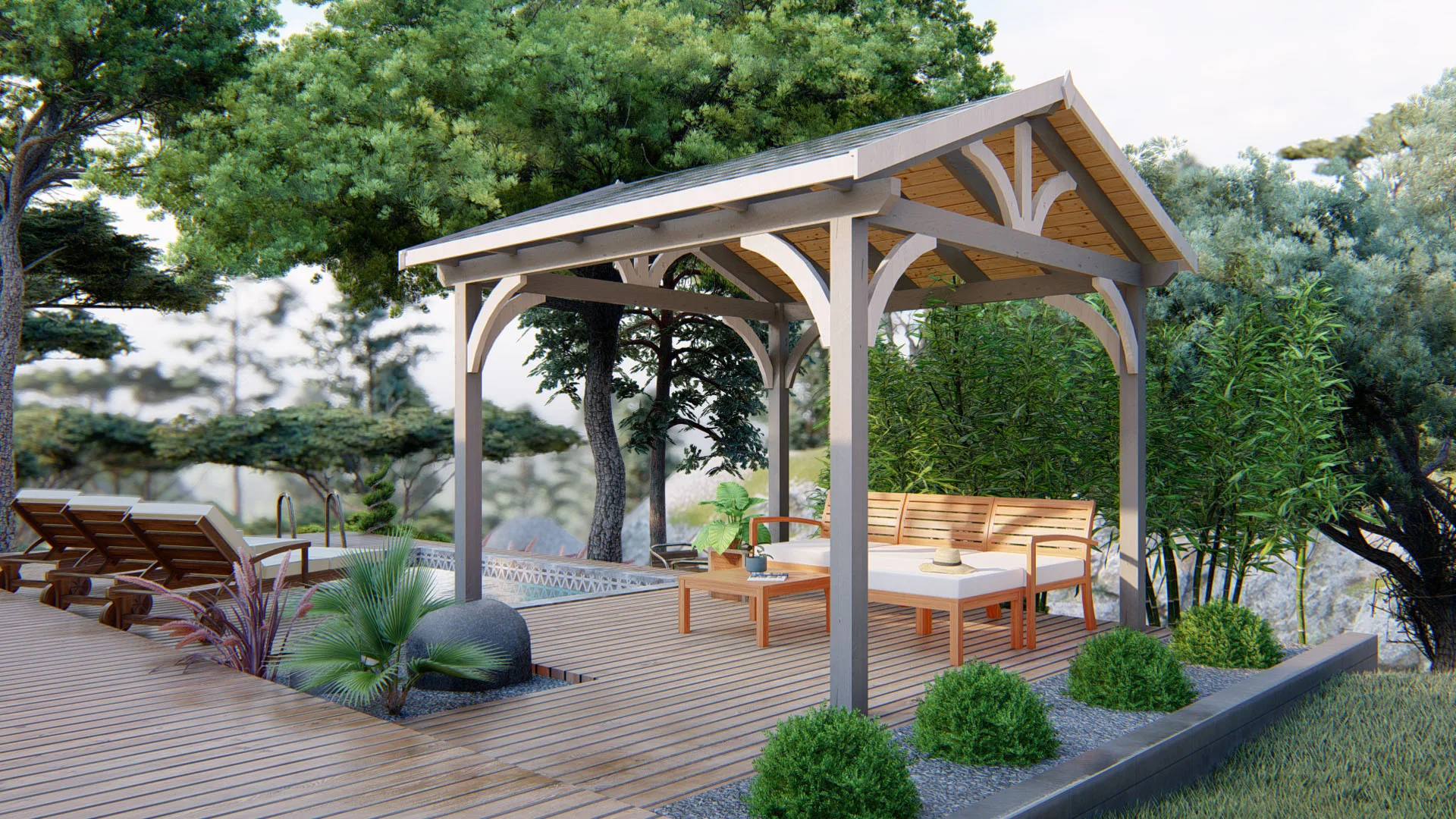 Pergola Rose 3×3 m