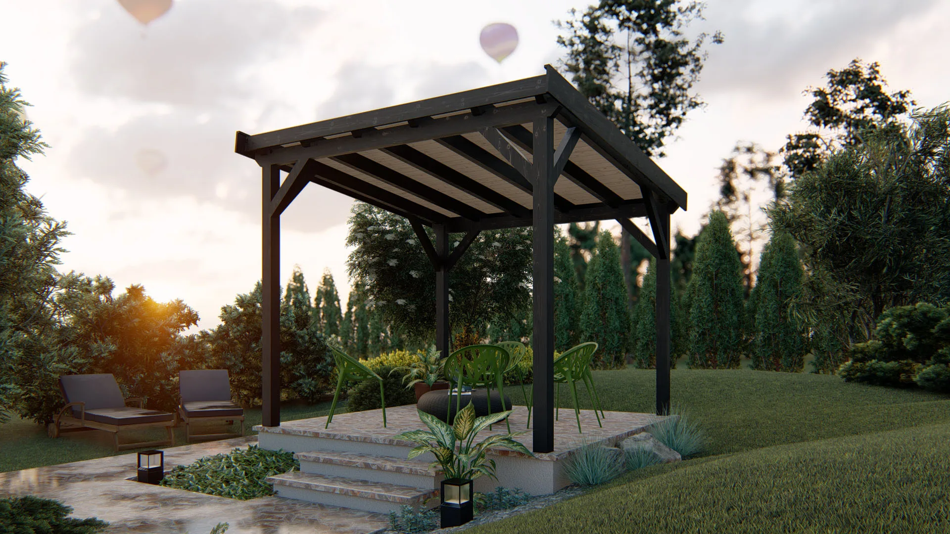 Pergola Zulu 3×3 m