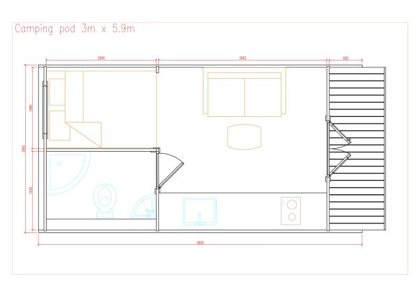 Camping Pod 3 x 5.9 m - Image 8