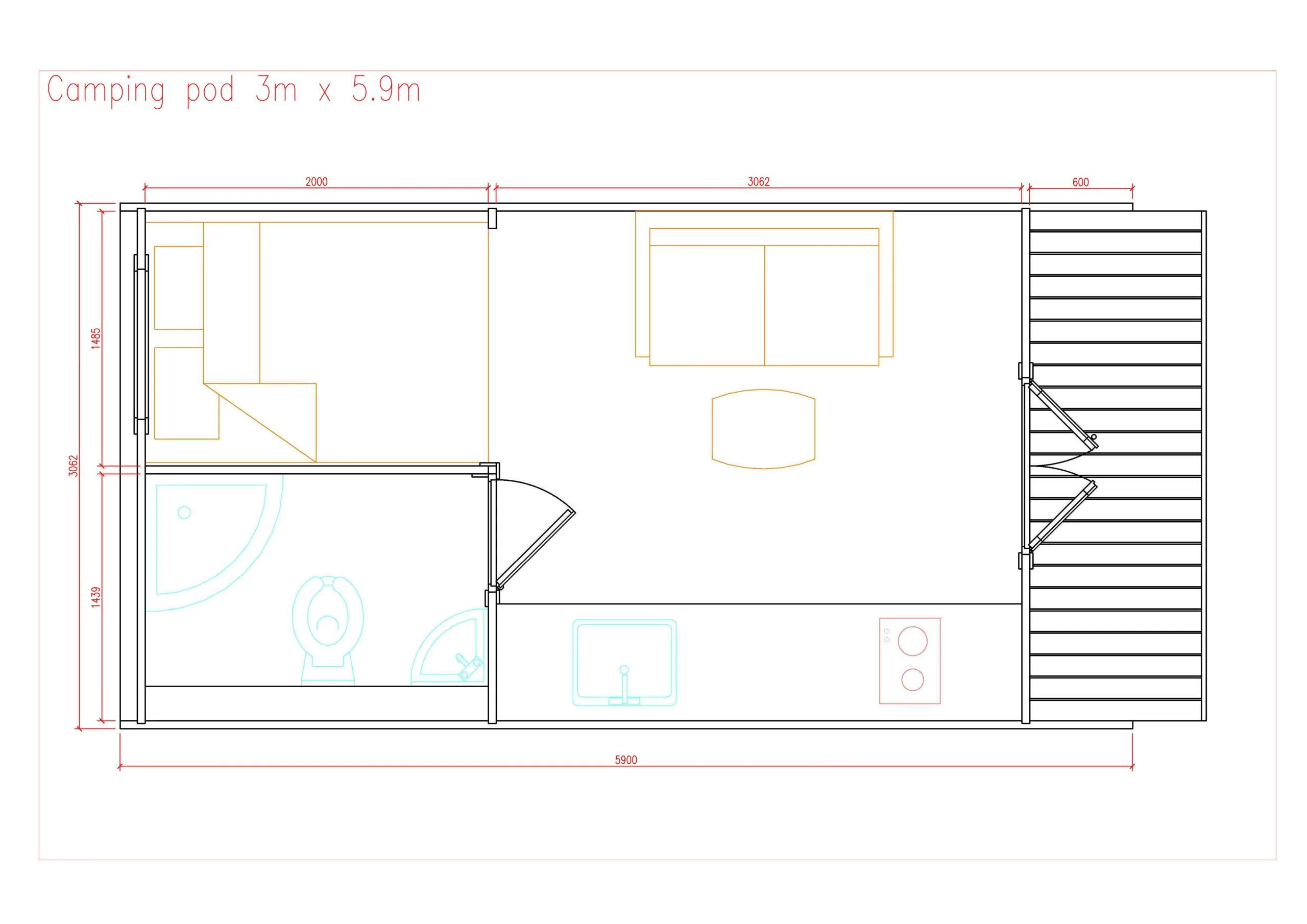 Camping Pod 3 x 5.9 m - Image 15