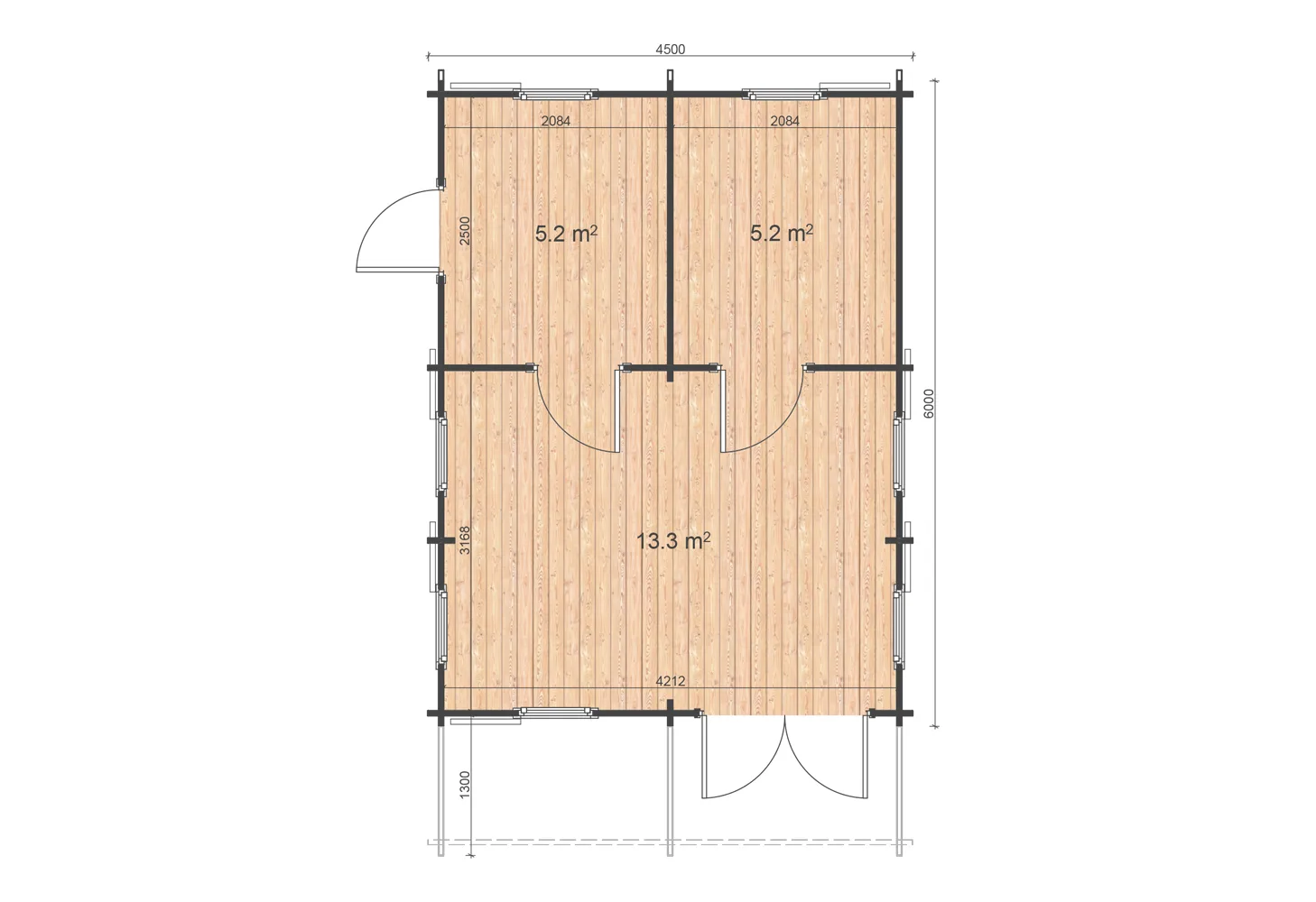Garden House Torino 4.5×6 m - Image 18