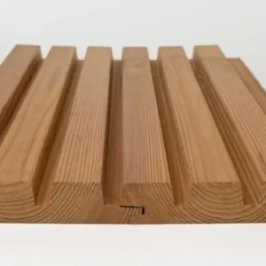 IdeasWood thermowood profile TW-10 — Triple groove 32 mm