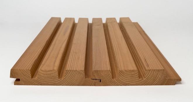 IdeasWood thermowood profile TW-10 — Triple groove &mdash; 32 mm